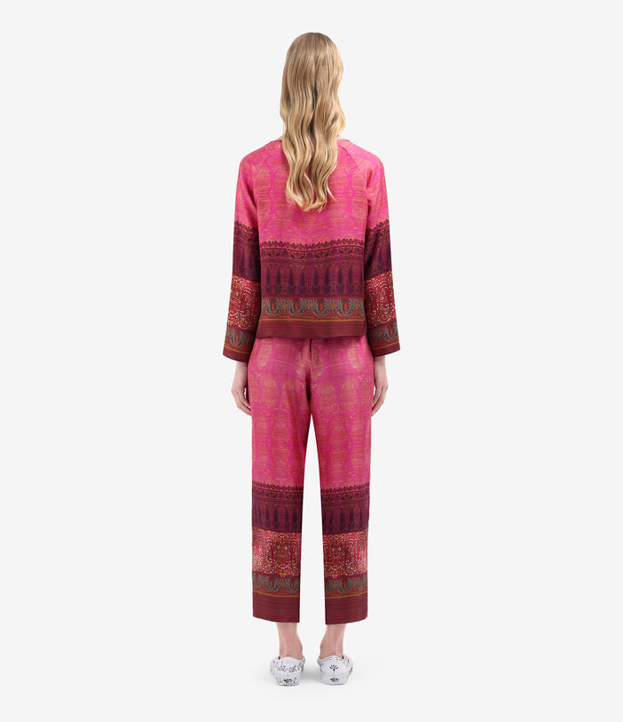 Pierre Louis Mascia ALOE Longsleeve Shirt Silk FUCHSIA ALOESCML10061SE514710101