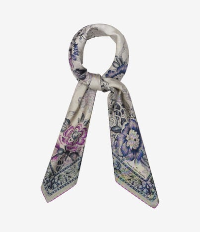 Pierre Louis Mascia CIALDA Bandana Scarf Silk 90x90 CENERE ROSATA CIALDATW090X090MSE517541101