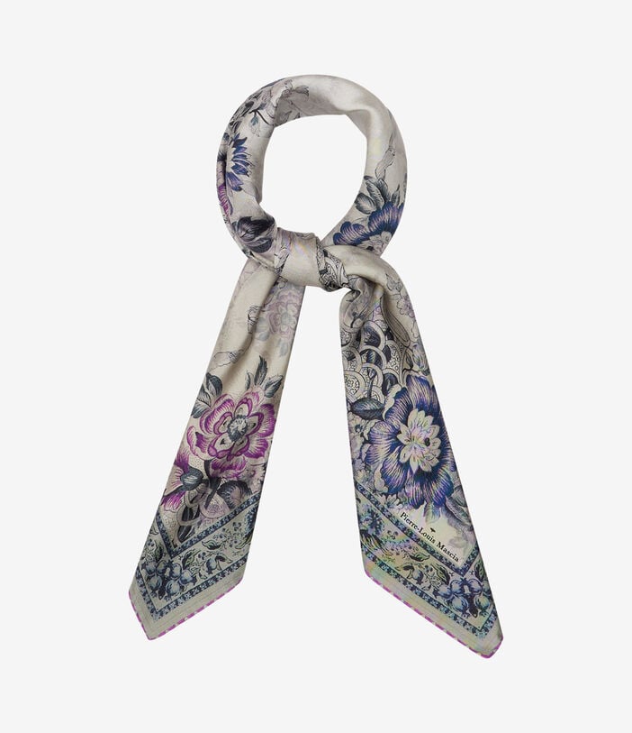 Pierre Louis Mascia CIALDA Bandana Scarf Silk 90x90 CENERE ROSATA CIALDATW090X090MSE517541101