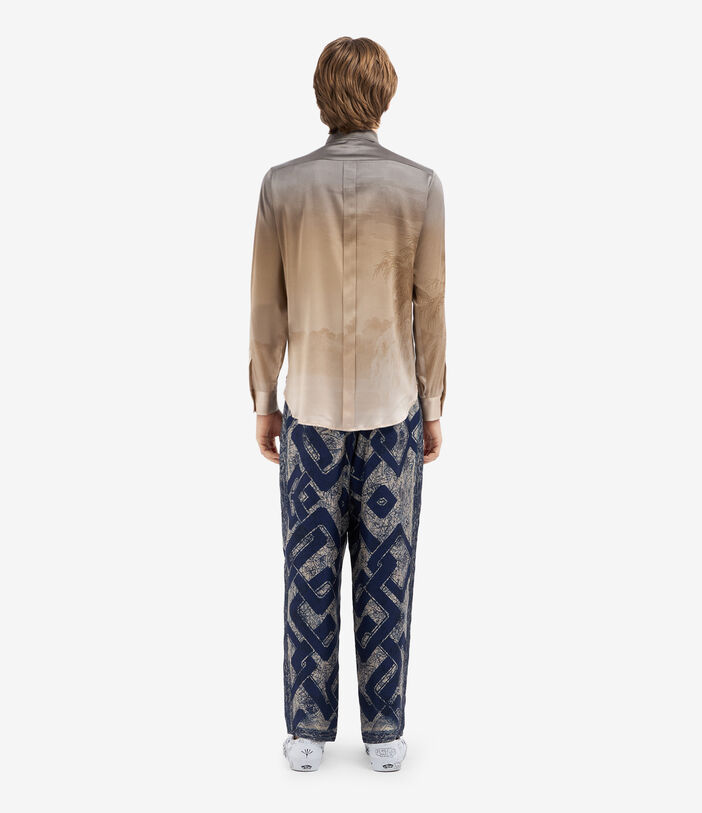 Pierre Louis Mascia ADASTRGUM Longsleeve Shirt Silk SAND ADASTRGUMSCML12451SE514703101