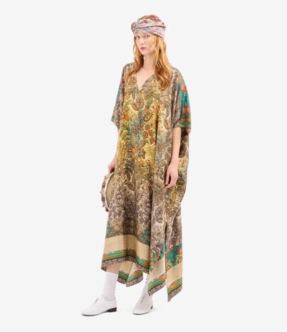 Pierre Louis Mascia ALOE Kaftan Coat Silk GIARDINO BOTANICO ALOESKL10062L200SE518026101