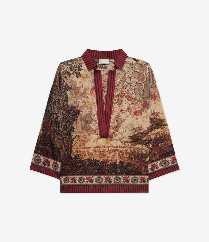 Pierre Louis Mascia ADASTRGUM Longsleeve Shirt Silk PARCHMENT ADASTRGUMSCML12432SE514779101