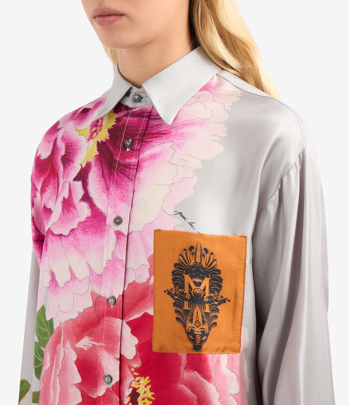 Pierre Louis Mascia ALOEGOTS Longsleeve Shirt Silk Multicolor ALOEGOTSSCML10643SE512520101