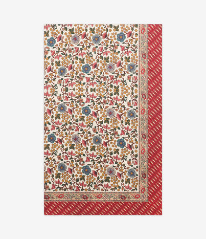 Pierre Louis Mascia CERBIATTOOTT Floral Tablecloth Cotton 175x275 CHEVRON RED CERBIATTOOTTB175X275PACCO512856101