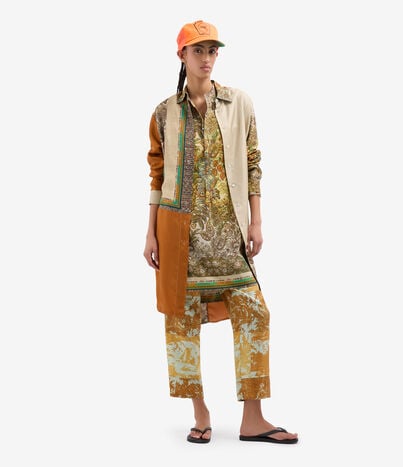 Pierre Louis Mascia DIOMEDE Midi Shirt Dress Cotton GIARDINO BOTANICO DIOMEDESAB12779CO518266101