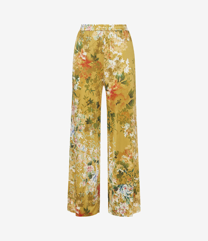 Pierre Louis Mascia FEBO Trousers Silk Multicolor FEBOSPT11693SE136885101