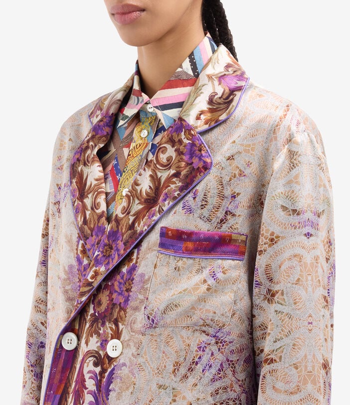 Pierre Louis Mascia MUTKA Jacket Silk MALVA MUTKASGC11351SE518146101