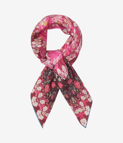 Pierre Louis Mascia ALOEUW Bandana Scarf Silk 67x67 ROSA DAMASCO ALOEUWSW067X067MSE517531101