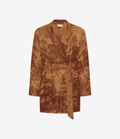 Pierre Louis Mascia ALOEGUM Dressing Gown Silk Multicolor ALOEGUMSVT10010L92SE516072101