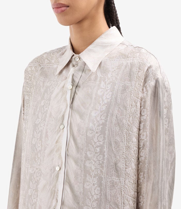 Pierre Louis Mascia ALOE Longsleeve Shirt Silk MADREPERLA ALOESCML10643SE517723101