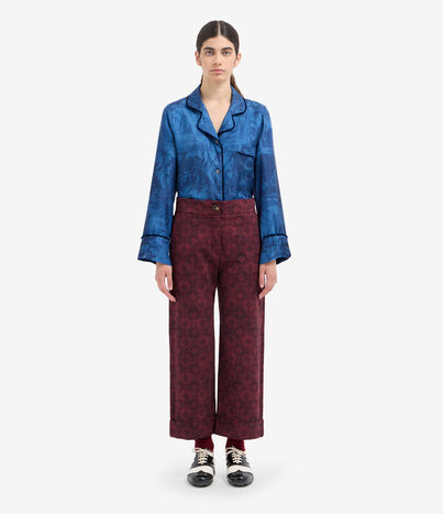 Pierre Louis Mascia DYLAN Palazzo Trousers Virgin wool Multicolor DYLANSPT12471WV143898101