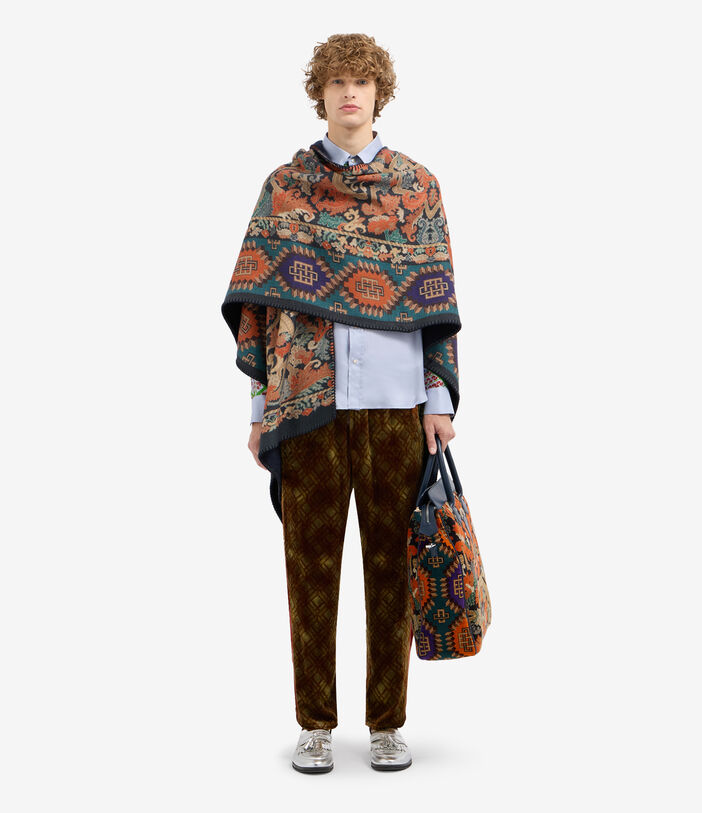 Pierre Louis Mascia PANCAKE Poncho Cape Wool Pierre Louis Mascia PANCAKE Poncho Cape Wool Multicolor PANCAKESGAPH006WO516619101