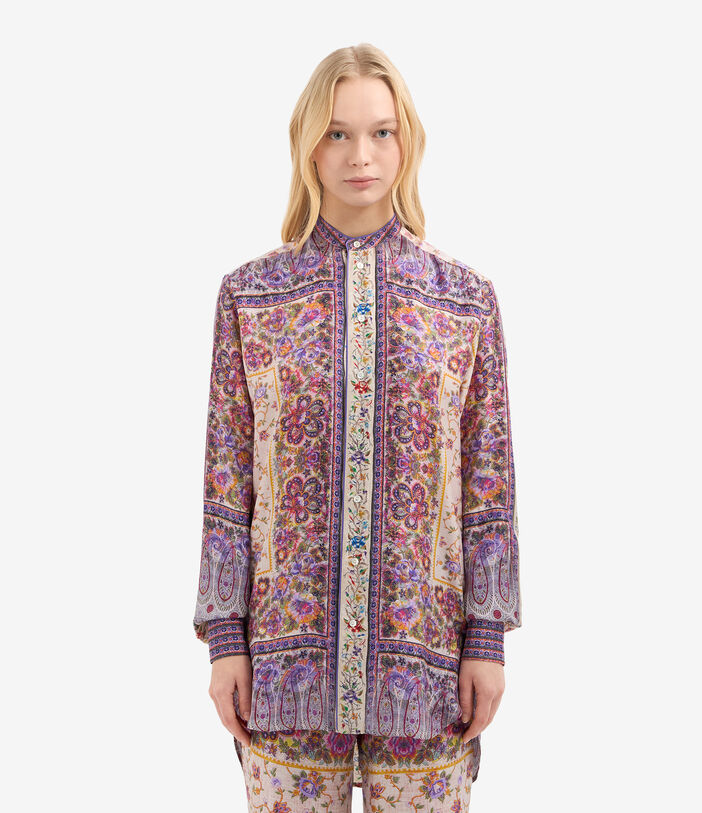 Pierre Louis Mascia ALOE Longsleeve Shirt Silk MULTICOLOR ALOESCML11185SE514738101