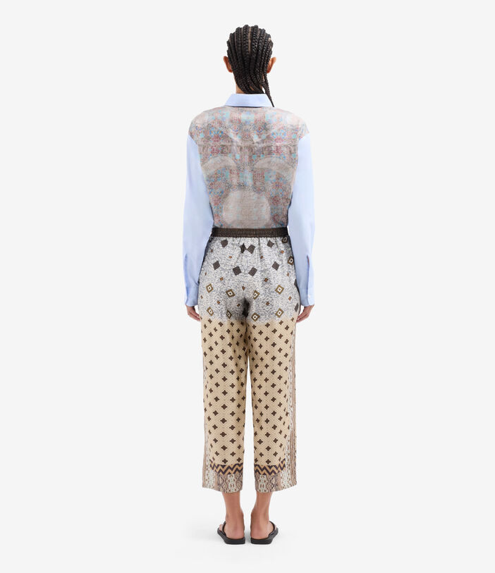 Pierre Louis Mascia ALOE Trousers Silk SABBIA ALOESPT10959SE517916101