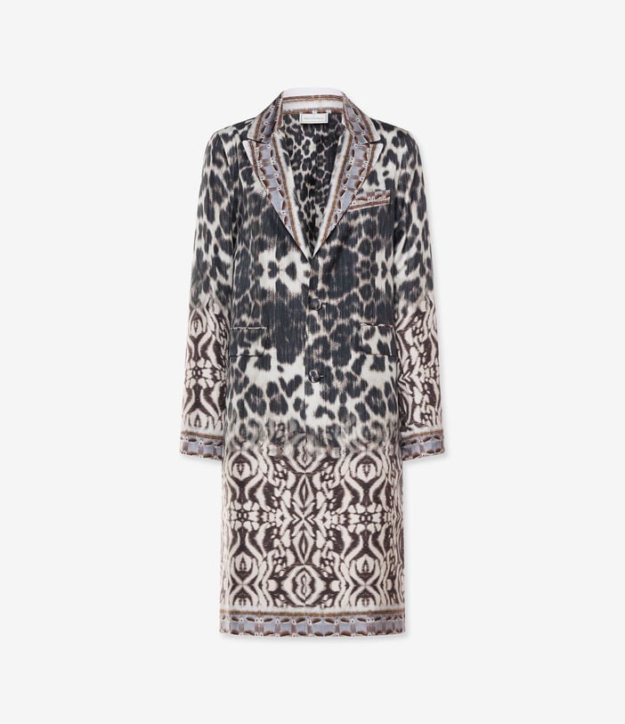 Pierre Louis Mascia CIALDA Coat Silk TRAMA SELVATICA CIALDACPT12107SE518178101