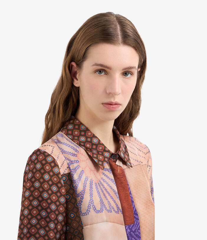 Pierre Louis Mascia ALOE Shirt Dress Silk MULTICOLOR ALOESAB12448SE514914101