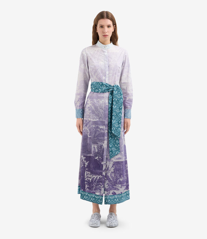 Pierre Louis Mascia DIOMEDE Dress Cotton Multicolor DIOMEDESAB12441CO515033101