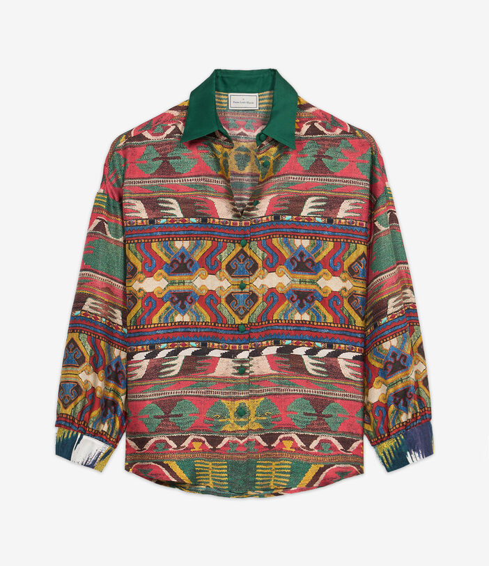 Pierre Louis Mascia CIALDA Longsleeve Shirt Silk Multicolor CIALDASCML12049SE513251101