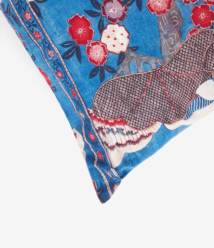 Pierre Louis Mascia PRIMULA Floral Cushion Cotton Linen 90x90 Multicolor PRIMULAS040X040CU065CO512848101