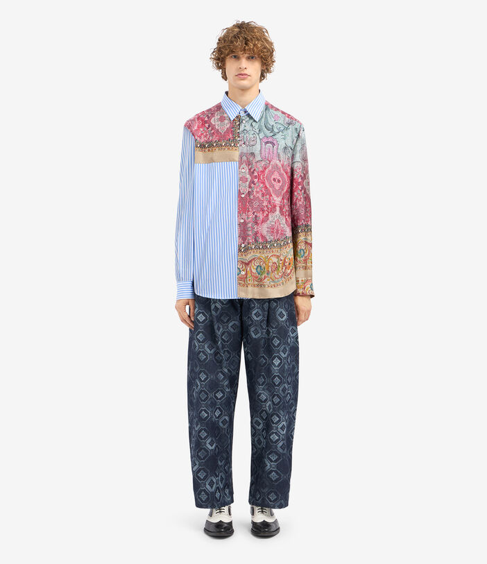 Pierre Louis Mascia ALOKAM Longsleeve Shirt Cotton Silk MIRAGGIO - AZZURRO ALOKAMCML11873CO516520101