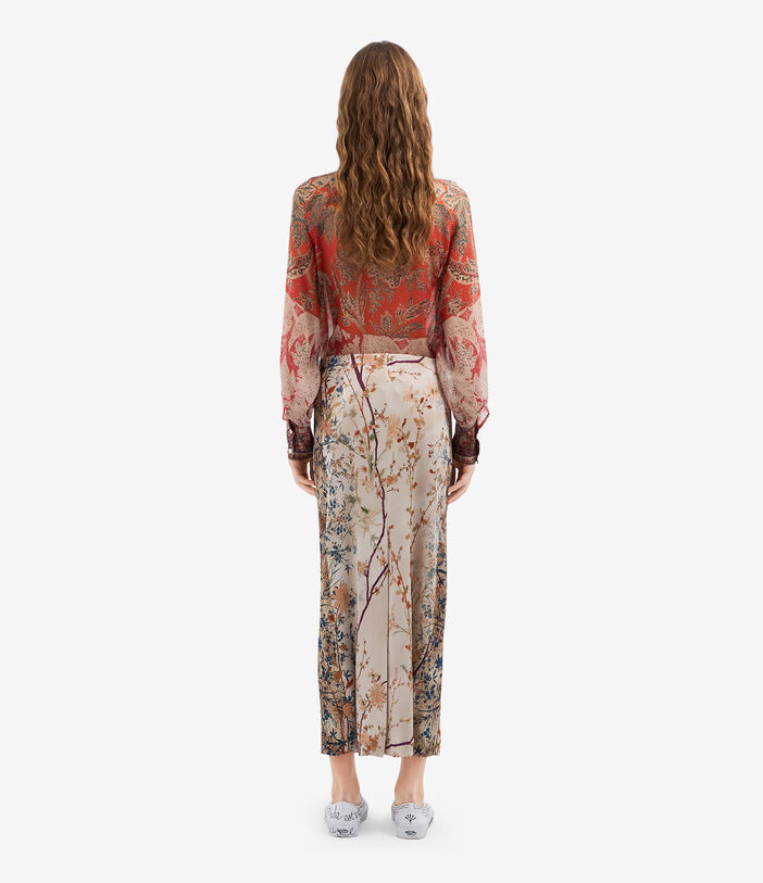 Pierre Louis Mascia FEBO Skirt Silk ECRU FEBOSGO11874SE142048101