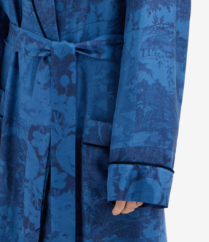 Pierre Louis Mascia ALOEGUM Dressing Gown Silk Multicolor ALOEGUMSVT10010L124SE516073102
