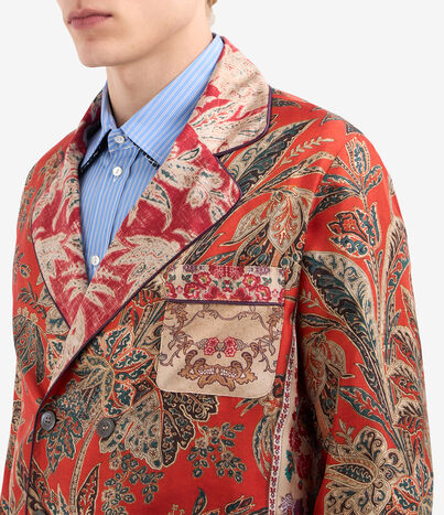 Pierre Louis Mascia ALOE Jacket Silk Multicolor ALOESGC11351SE515548101