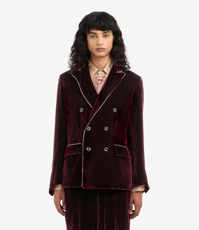 Pierre Louis Mascia KANPUR Jacket Viscose Silk BORDEAUX KANPURUGC12386VIBORDEAUX