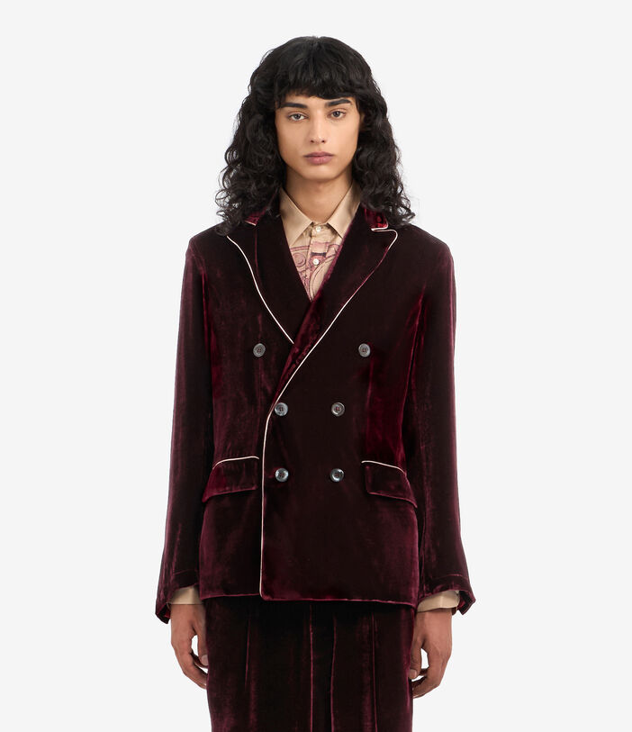 Pierre Louis Mascia KANPUR Jacket Viscose Silk BORDEAUX KANPURUGC12386VIBORDEAUX