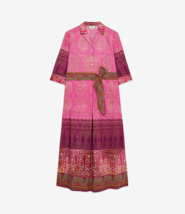 Pierre Louis Mascia DIOMEDE Shirt Dress Cotton Multicolor DIOMEDESAB11899CO514888101