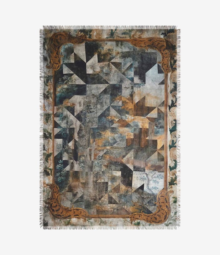 Pierre Louis Mascia ALOEUW Shawl Scarf Silk 135x195 MOSAICO D’INVERNO ALOEUWSW135X195S4SE517300101