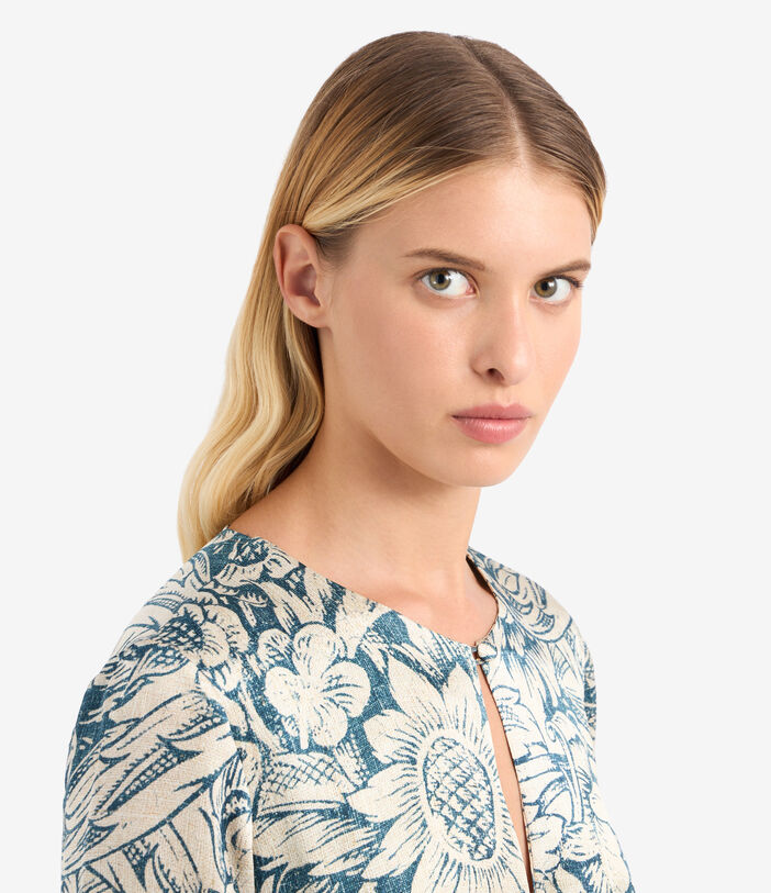 Pierre Louis Mascia MUTKA Dress Silk Multicolor MUTKAAB12365SE513488101