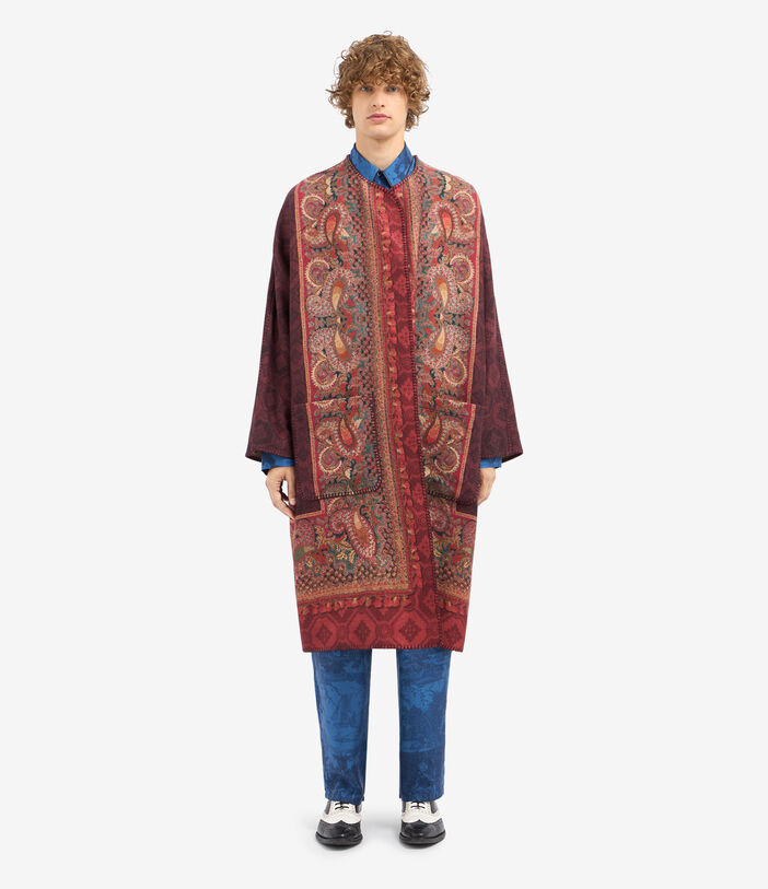 Pierre Louis Mascia PANCAKE Kimono Wool GRANATO PANCAKESGAKM12254WO516584101