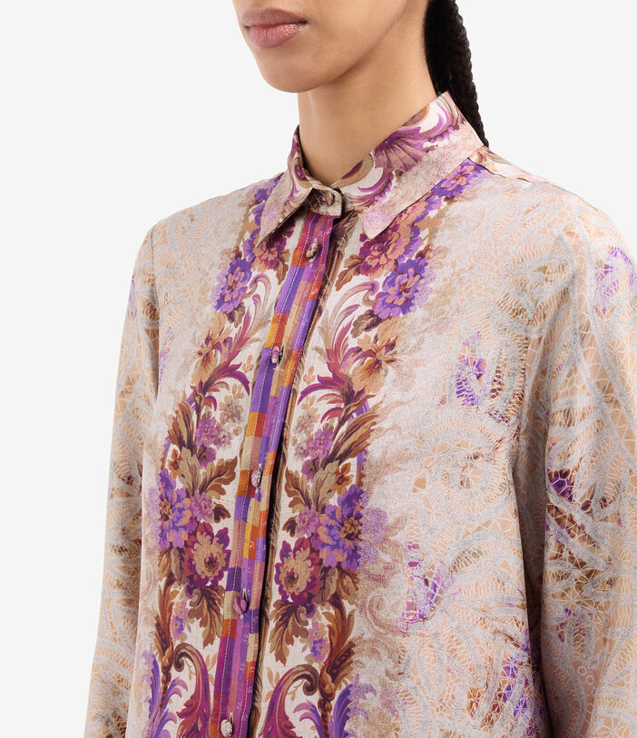 Pierre Louis Mascia ALOE Longsleeve Shirt Silk MALVA ALOESCML11190SE517892101