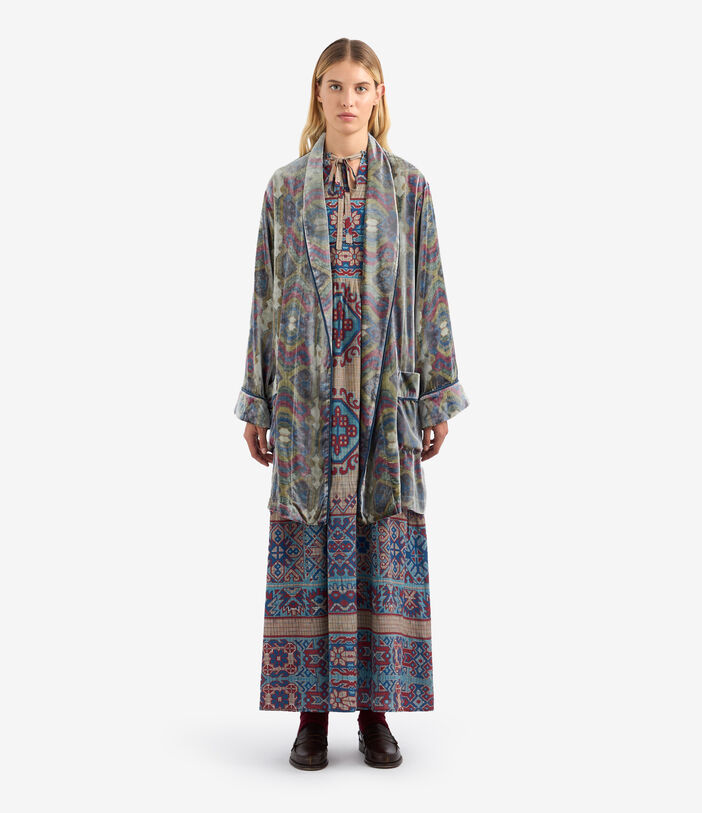 Pierre Louis Mascia BRULE Shirt Dress Silk Multicolor BRULESAB12182SE513335101