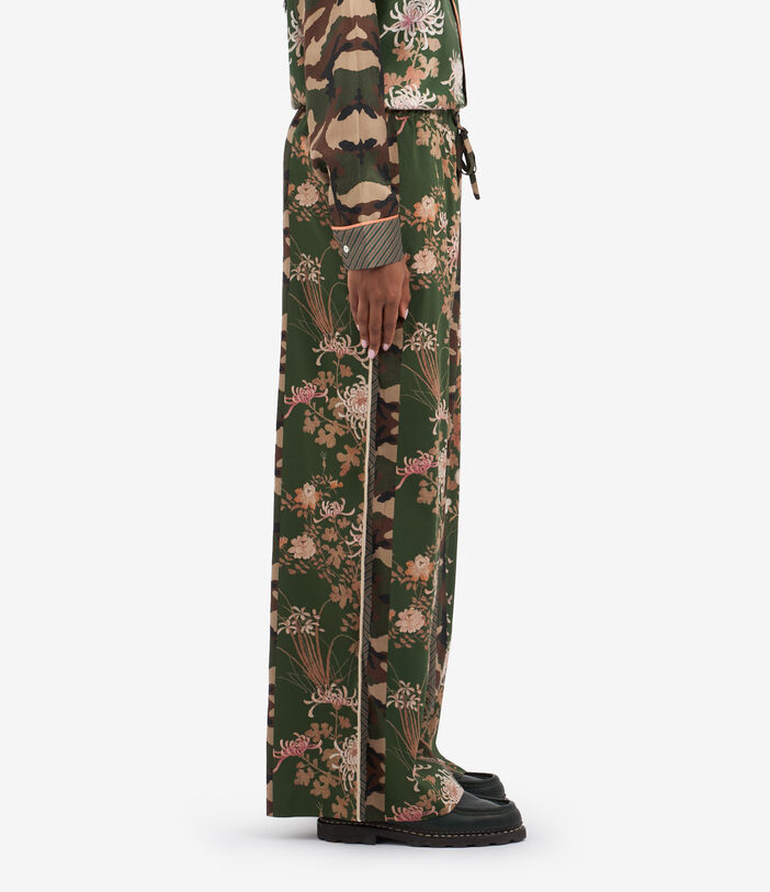 Pierre Louis Mascia ADANASTR Palazzo Trousers Silk Multicolor ADANASTRSVPT11094SE139582101