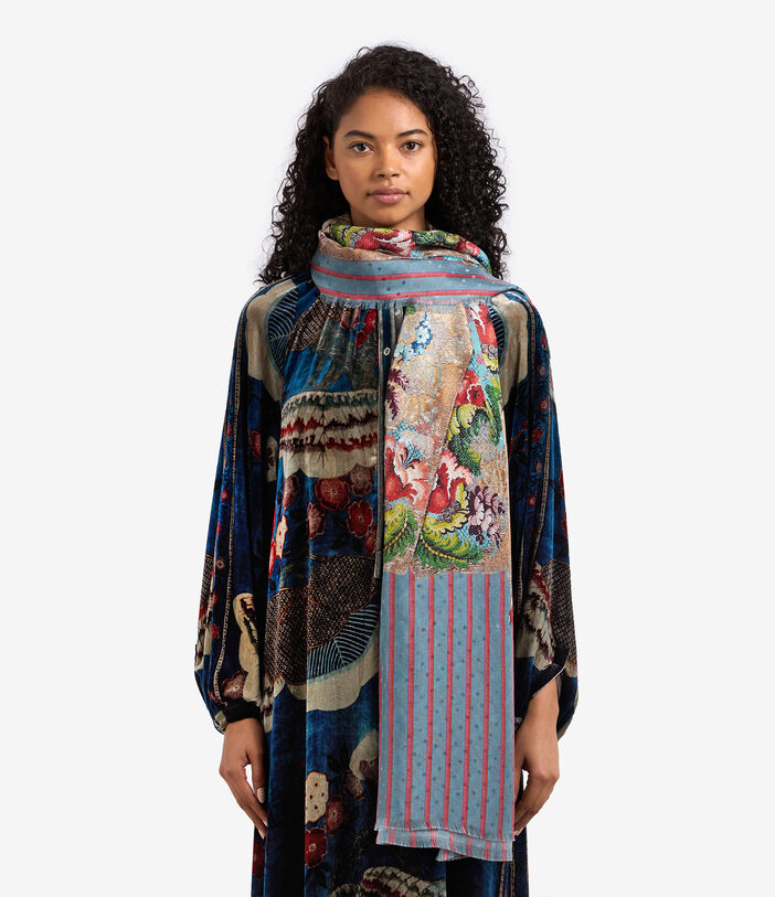 Pierre Louis Mascia PALLINO Shawl Scarf Silk 135x195 Multicolor PALLINOSW135X195SSE51196410118