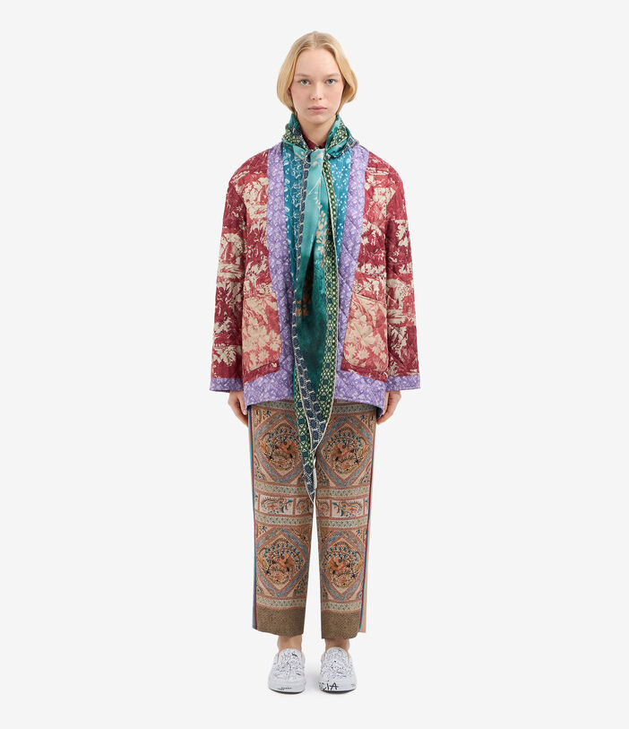 Pierre Louis Mascia ALOE Trousers Silk MULTICOLOR ALOESPT10959SE514842101