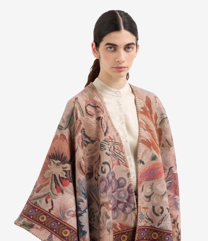 Pierre Louis Mascia PANCAKE Poncho Cape Wool Pierre Louis Mascia PANCAKE Poncho Cape Wool Multicolor PANCAKESGAPH006WO516616101