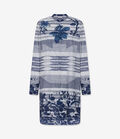 Pierre Louis Mascia DIOMEDE Midi Shirt Dress Cotton RAMPICANTE BLU DIOMEDESAB12779CO518265101