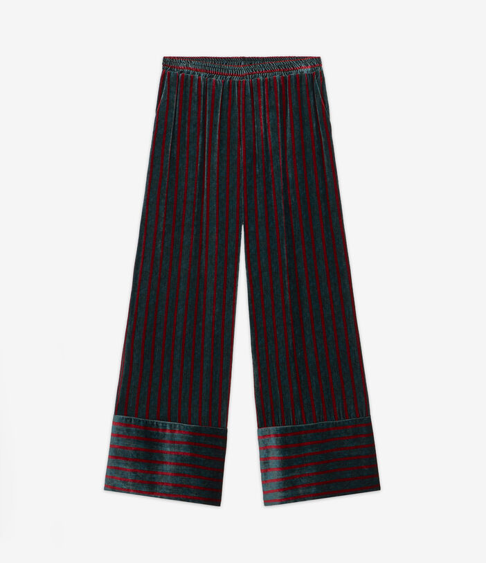 Pierre Louis Mascia KANADA Palazzo Trousers Viscose Silk Multicolor KANADAPT11665VI122478101