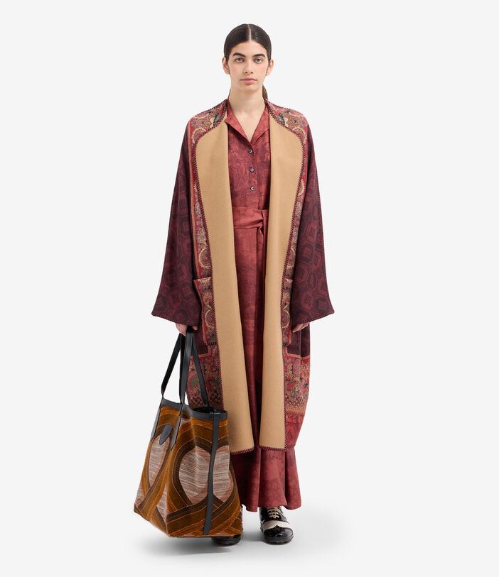 Pierre Louis Mascia PANCAKE Kimono Wool GRANATO PANCAKESGAKM12254WO516584101