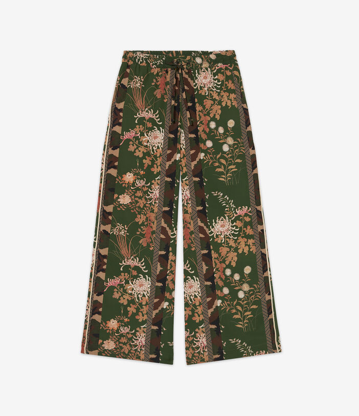 Pierre Louis Mascia ADANASTR Palazzo Trousers Silk Multicolor ADANASTRSVPT11094SE139582101