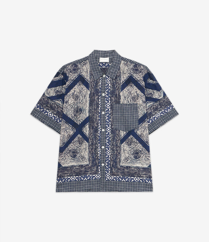 Pierre Louis Mascia DANTE Shortsleeve Shirt Cotton NAVY DANTESCMC12447CO515025101