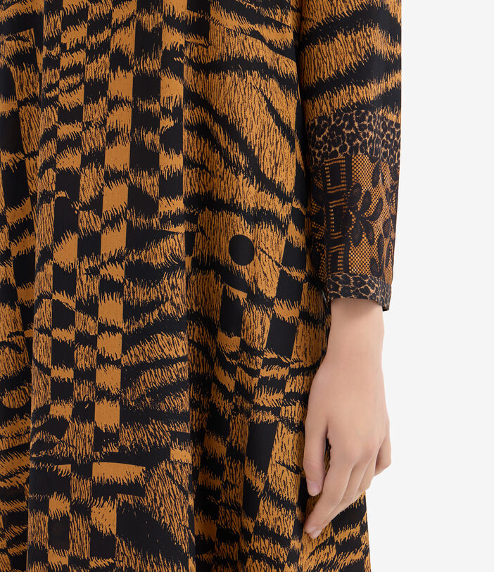 Pierre Louis Mascia TRAPEZIO Dress Silk Pierre Louis Mascia TRAPEZIO Dress Silk Multicolor TRAPEZIOSAB12349SE516377101