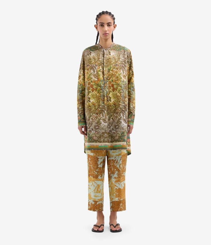 Pierre Louis Mascia DIOMEDE Midi Shirt Dress Cotton GIARDINO BOTANICO DIOMEDESAB12779CO518266101