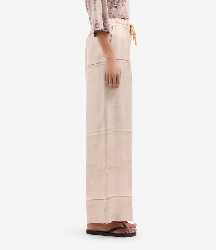 Pierre Louis Mascia ALOE Palazzo Trousers Silk FIENO ALOESPT11094SE518053101