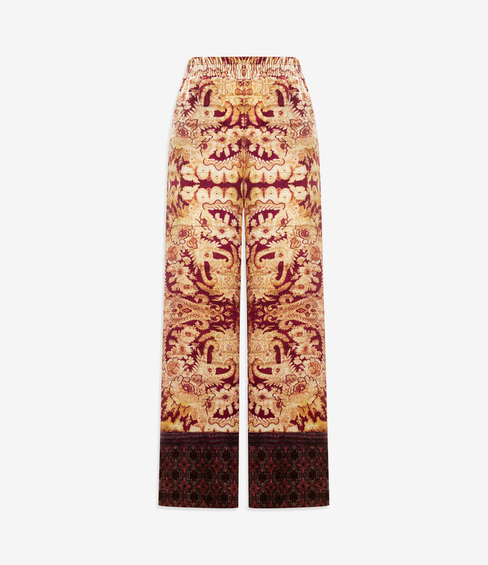 Pierre Louis Mascia KANADA Palazzo Trousers Viscose Silk Multicolor KANADAPT12599VI516596101