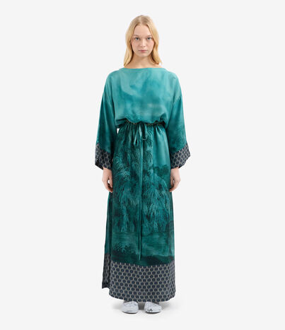 Pierre Louis Mascia ALOE Dress Silk AQUAMARINE ALOESAB12178SE514930101