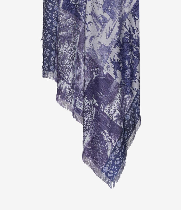 Pierre Louis Mascia ALOEUW Shawl Scarf Silk 135x195 INDACO ALOEUWSW135X195S4SE514452105